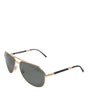 Dolce &amp; Gabbana Gold DG2106K Pilot Frame Tinted Lens Polarized Sunglasses