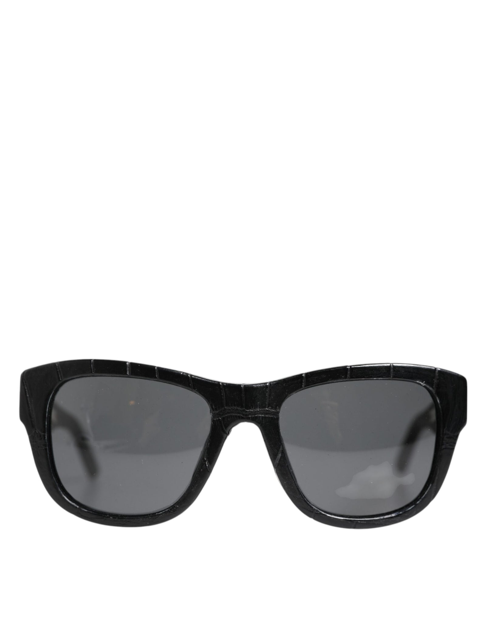 Dolce &amp; Gabbana Black Leather Frame DG4177 Tinted Lens Sunglasses