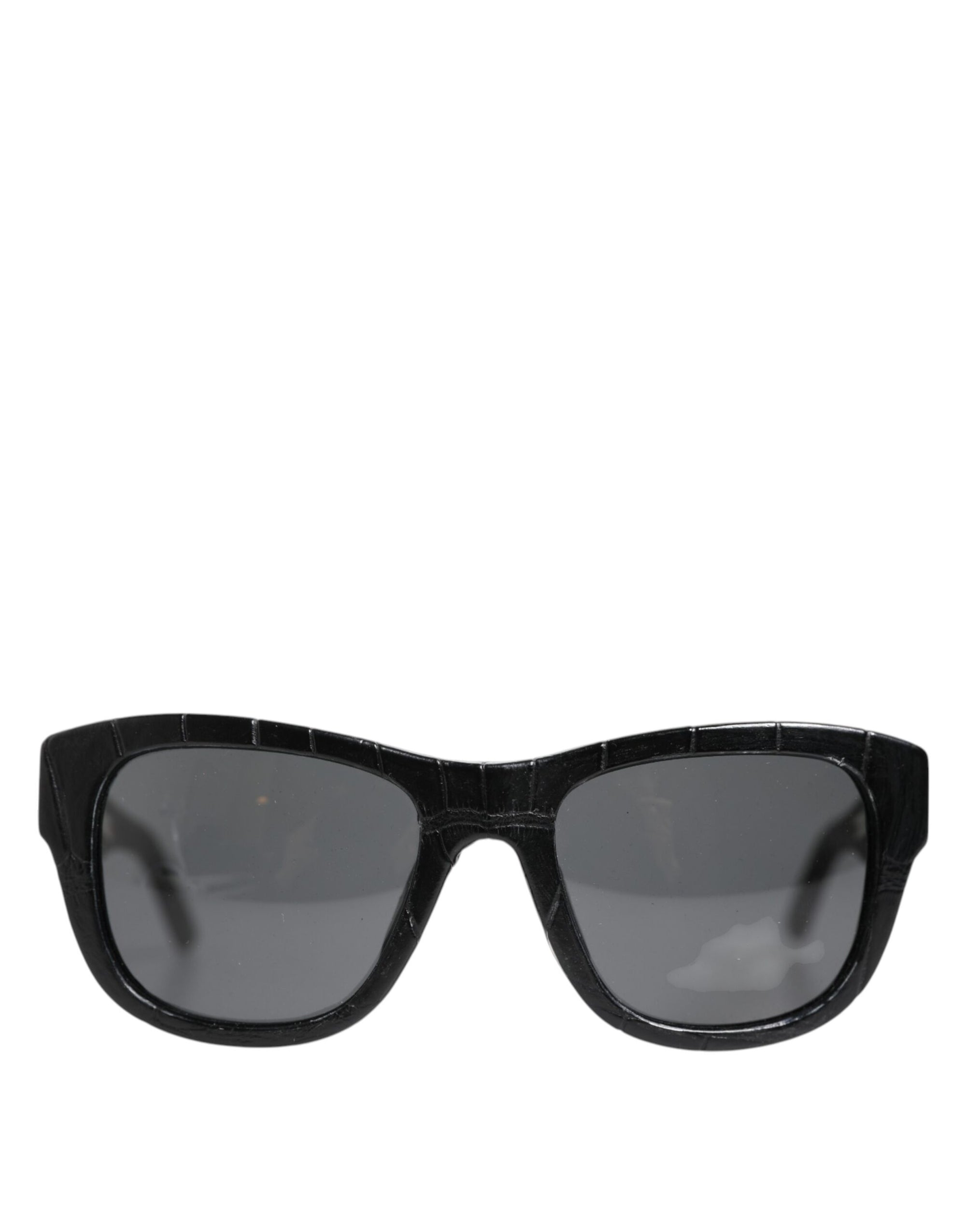 Dolce &amp; Gabbana Black Leather Frame DG4177 Tinted Lens Sunglasses