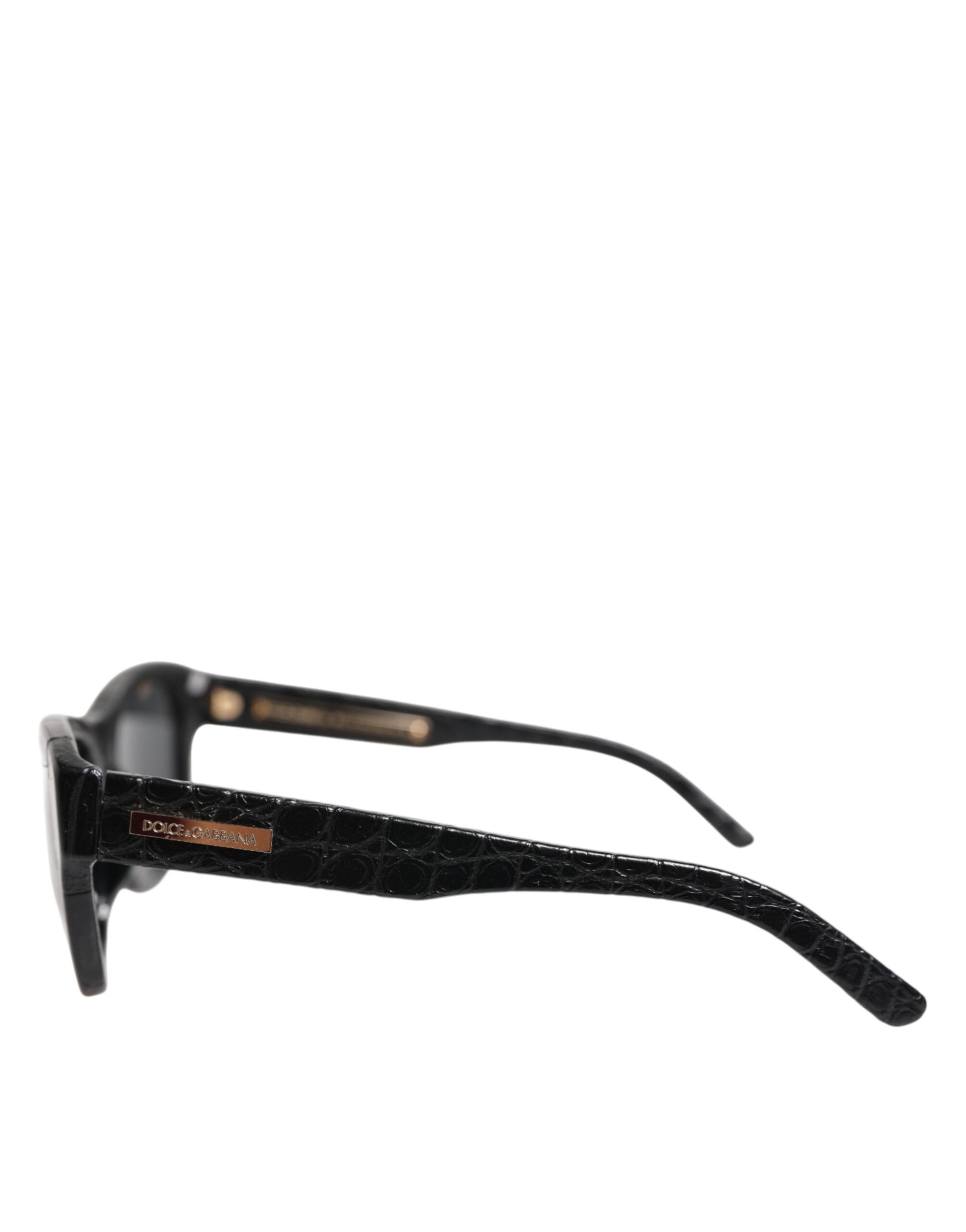 Dolce &amp; Gabbana Black Leather Frame DG4177 Tinted Lens Sunglasses