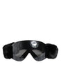 Dolce &amp; Gabbana Black Bi0759 Lace Mirrored Ski Goggles Mask Sunglasses