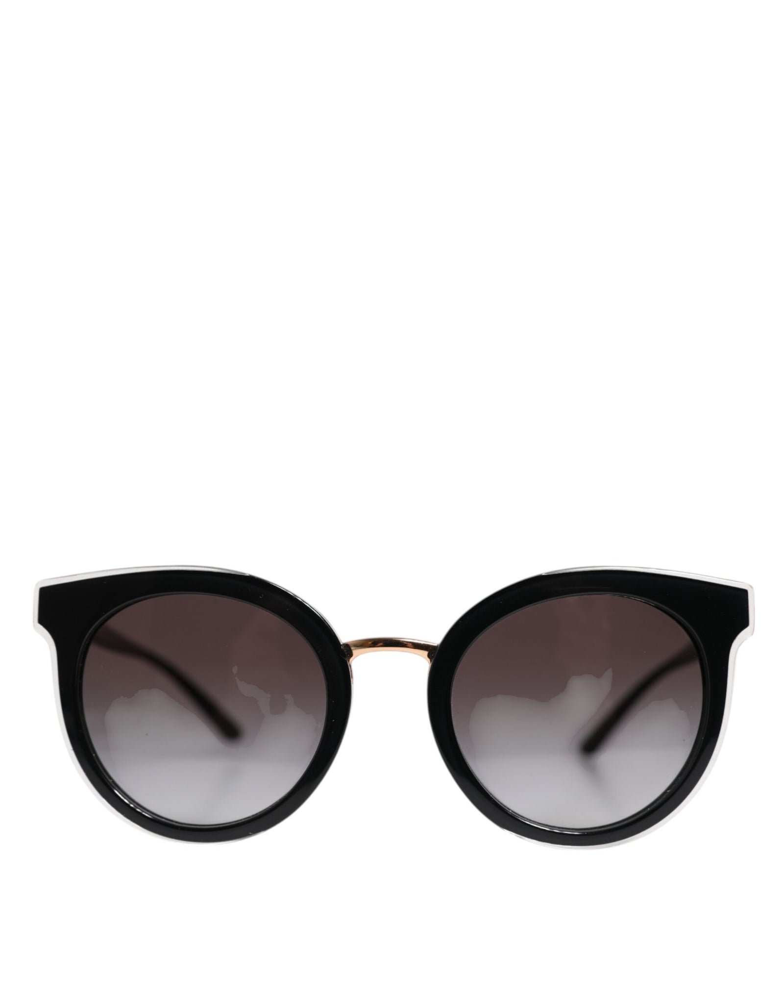 Dolce &amp; Gabbana Black Transparent Trim Round DG4371-F Eyewear Sunglasses