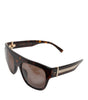 Dolce &amp; Gabbana Dark Brown Havana DG4398F Square Frame Eyewear Sunglasses