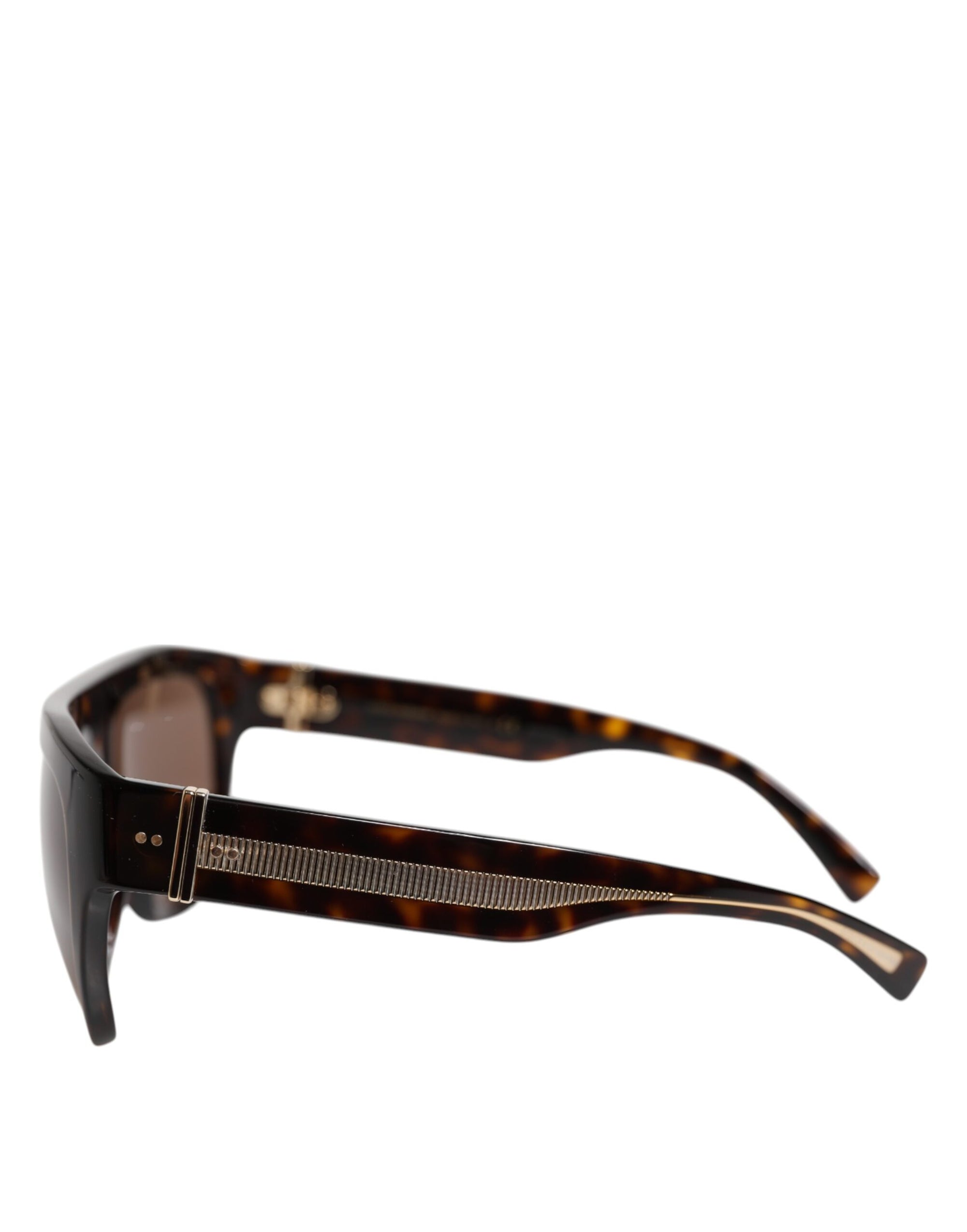 Dolce &amp; Gabbana Dark Brown Havana DG4398F Square Frame Eyewear Sunglasses