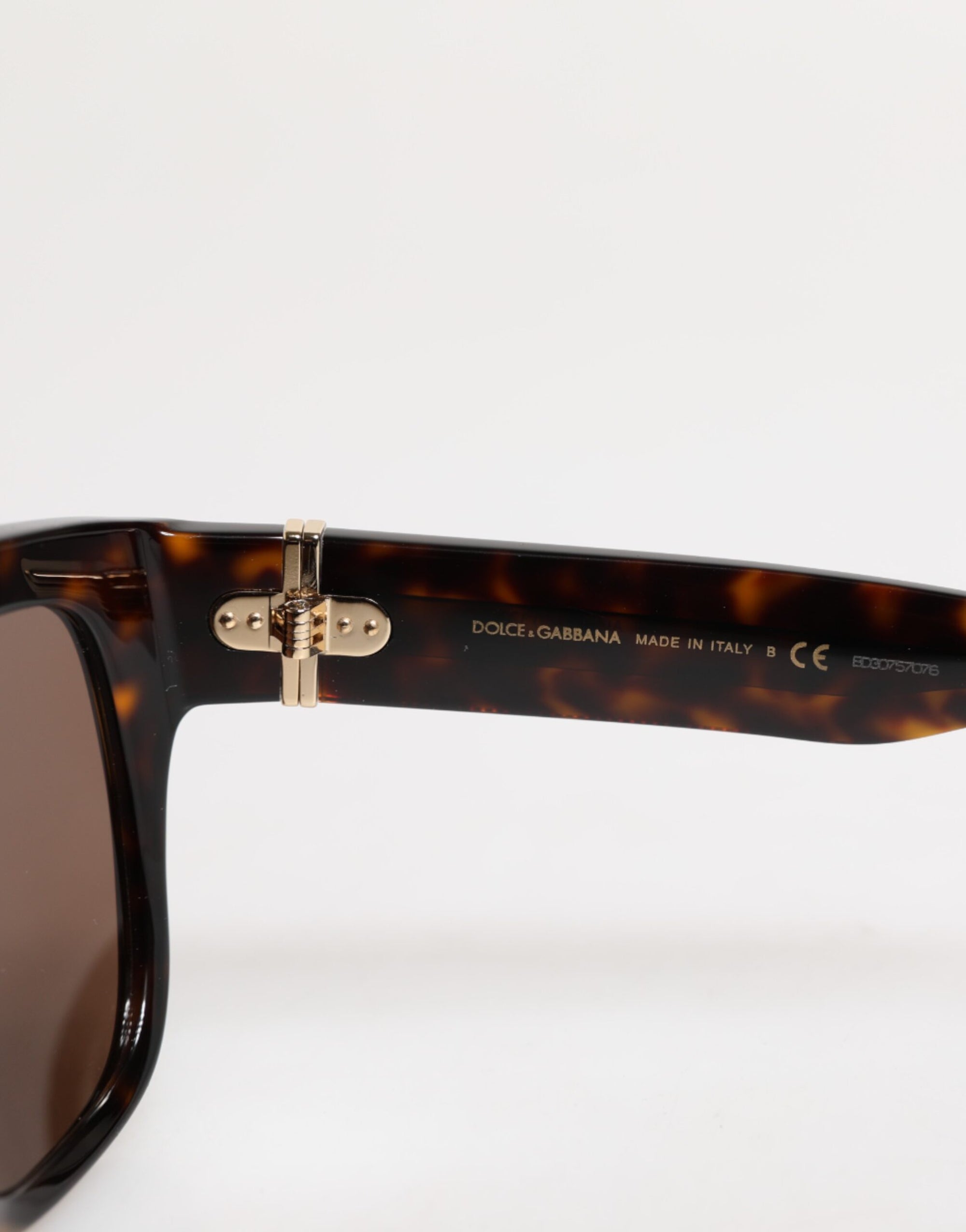 Dolce &amp; Gabbana Dark Brown Havana DG4398F Square Frame Eyewear Sunglasses
