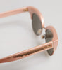 Dolce &amp; Gabbana Pink Gold Mirrored Cat Eye DG6109 Sequined Sunglasses