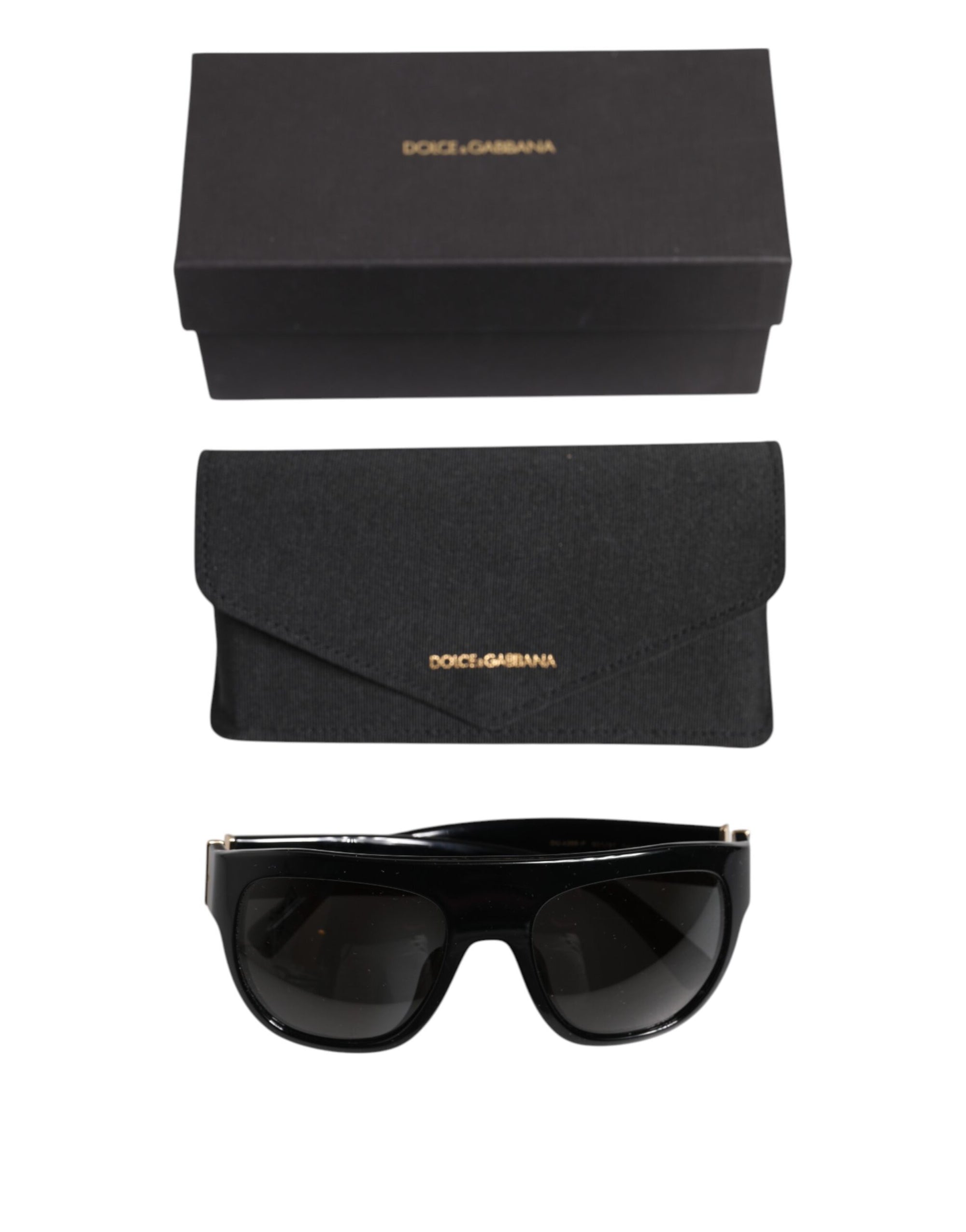 Dolce &amp; Gabbana Black Square Acetate Frame DG4398-F Eyewear Sunglasses