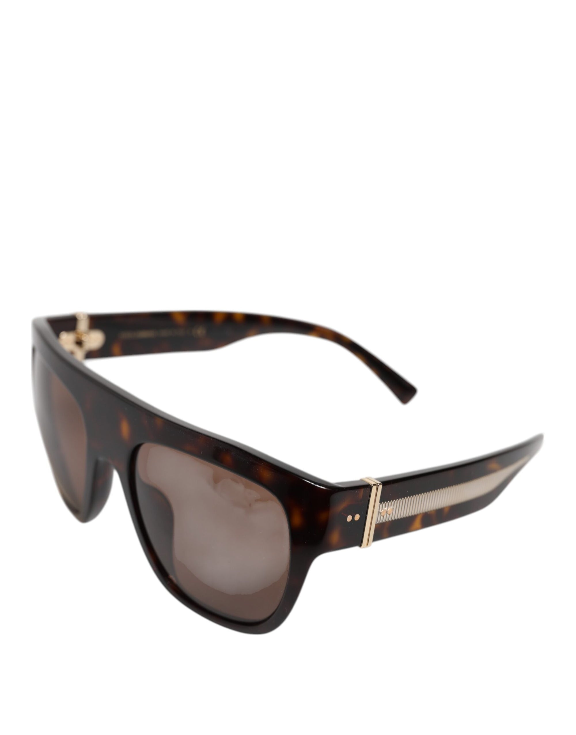 Dolce &amp; Gabbana Dark Brown Havana DG4398F Square Frame Eyewear Sunglasses