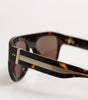 Dolce &amp; Gabbana Dark Brown Havana DG4398F Square Frame Eyewear Sunglasses