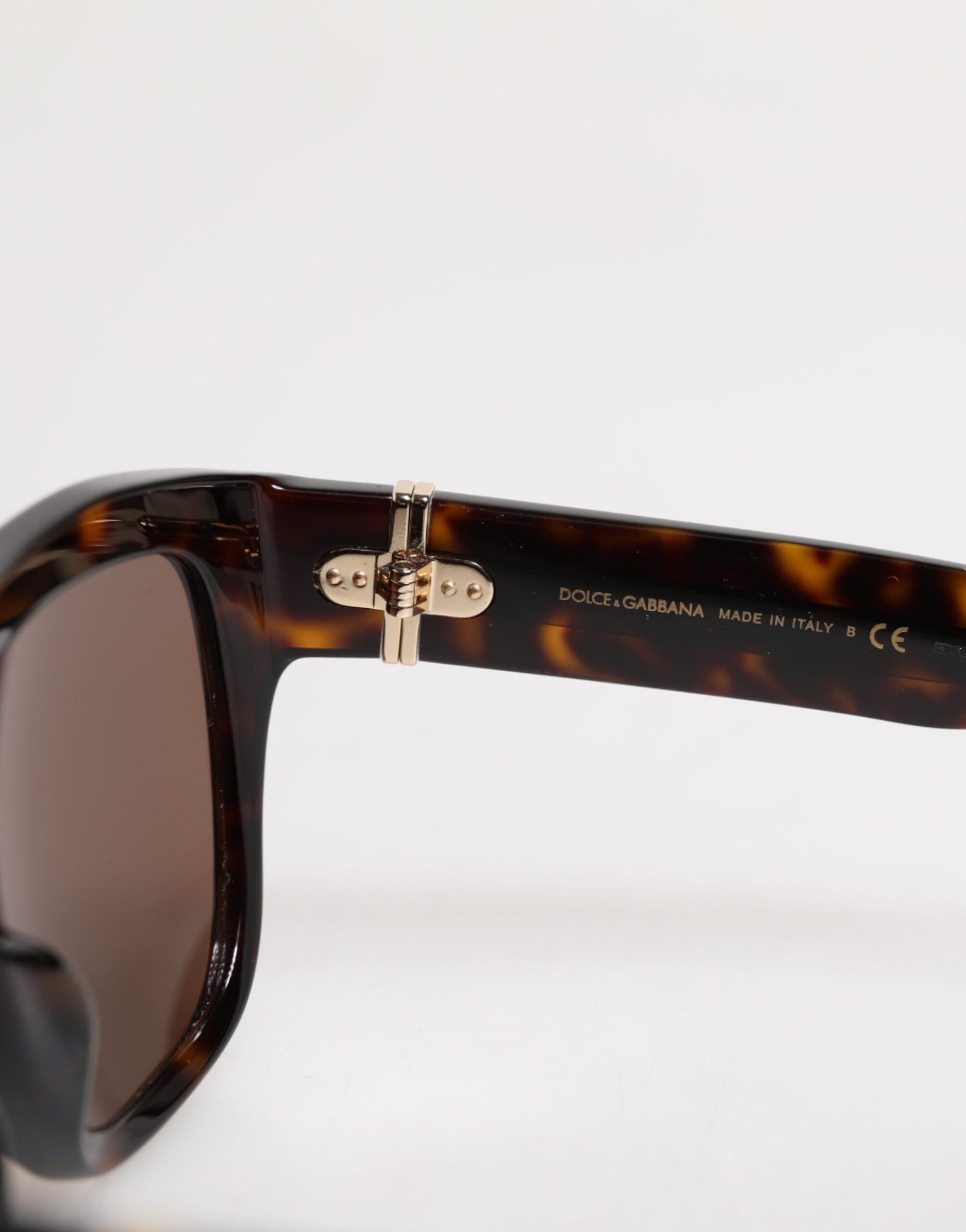 Dolce &amp; Gabbana Dark Brown Havana DG4398F Square Frame Eyewear Sunglasses