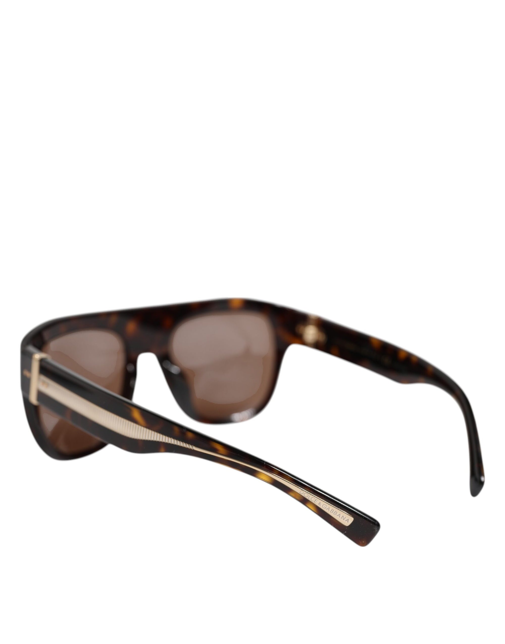 Dolce &amp; Gabbana Dark Brown Havana DG4398F Square Frame Eyewear Sunglasses