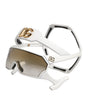 Dolce &amp; Gabbana White Acetate Next Generation Mask Eyewear Sunglasses