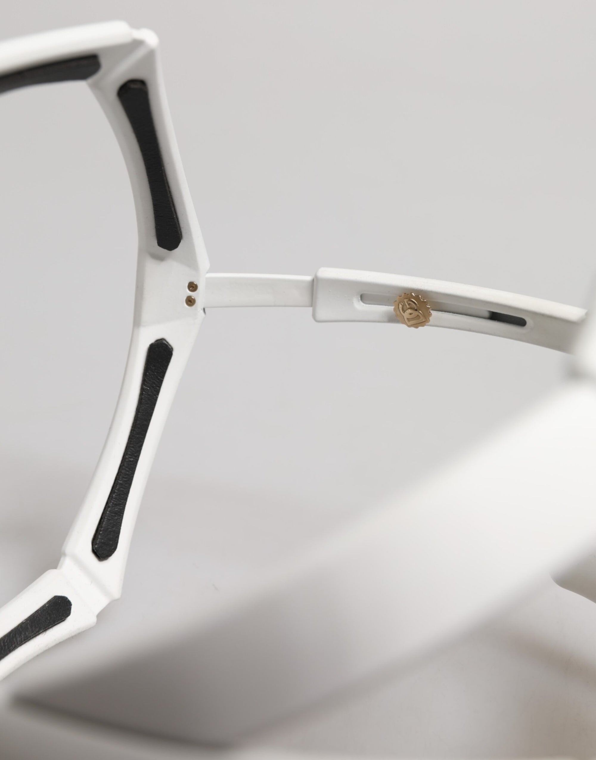 Dolce &amp; Gabbana White Acetate Next Generation Mask Eyewear Sunglasses