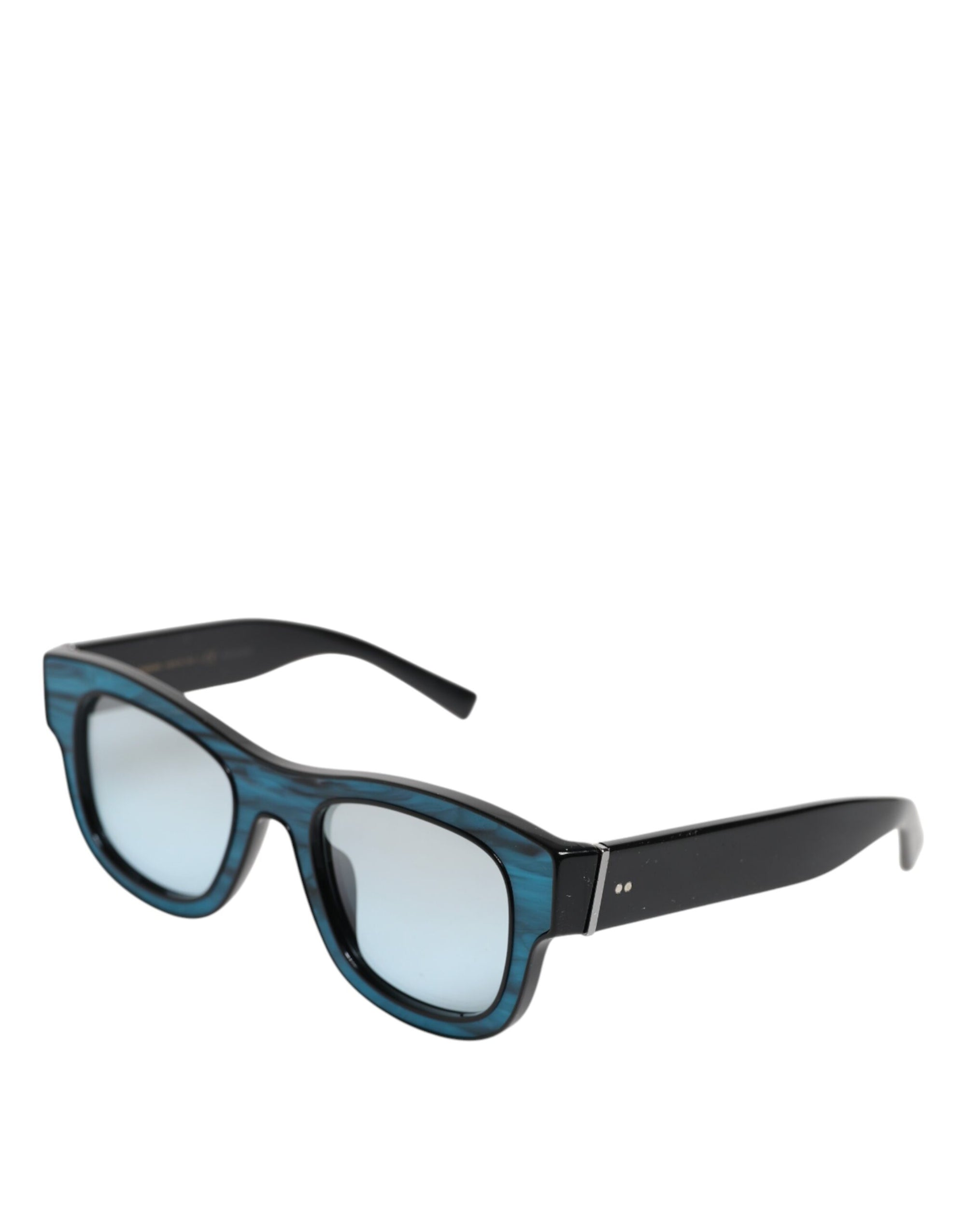 Dolce &amp; Gabbana Blue Black Marbled Metal DG2215K Eyewear Sunglasses