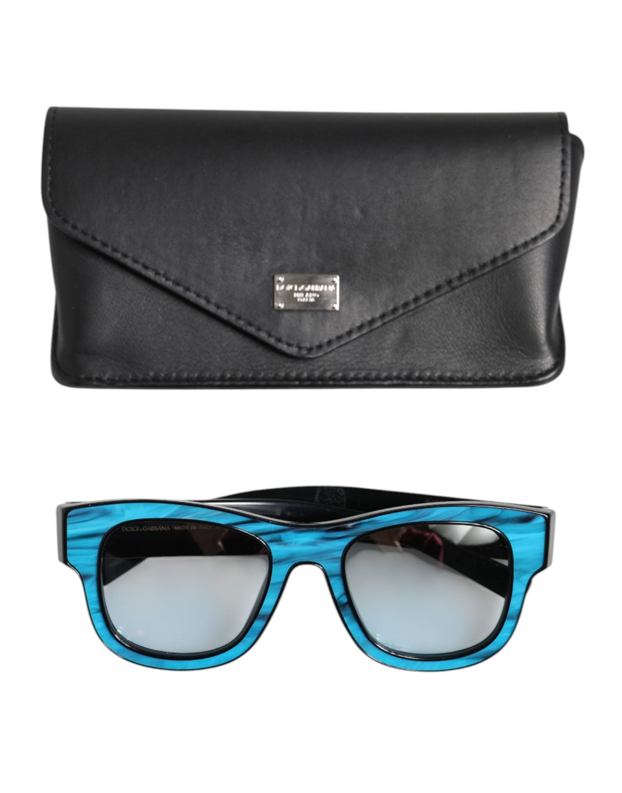 Dolce &amp; Gabbana Blue Black Marbled Metal DG2215K Eyewear Sunglasses