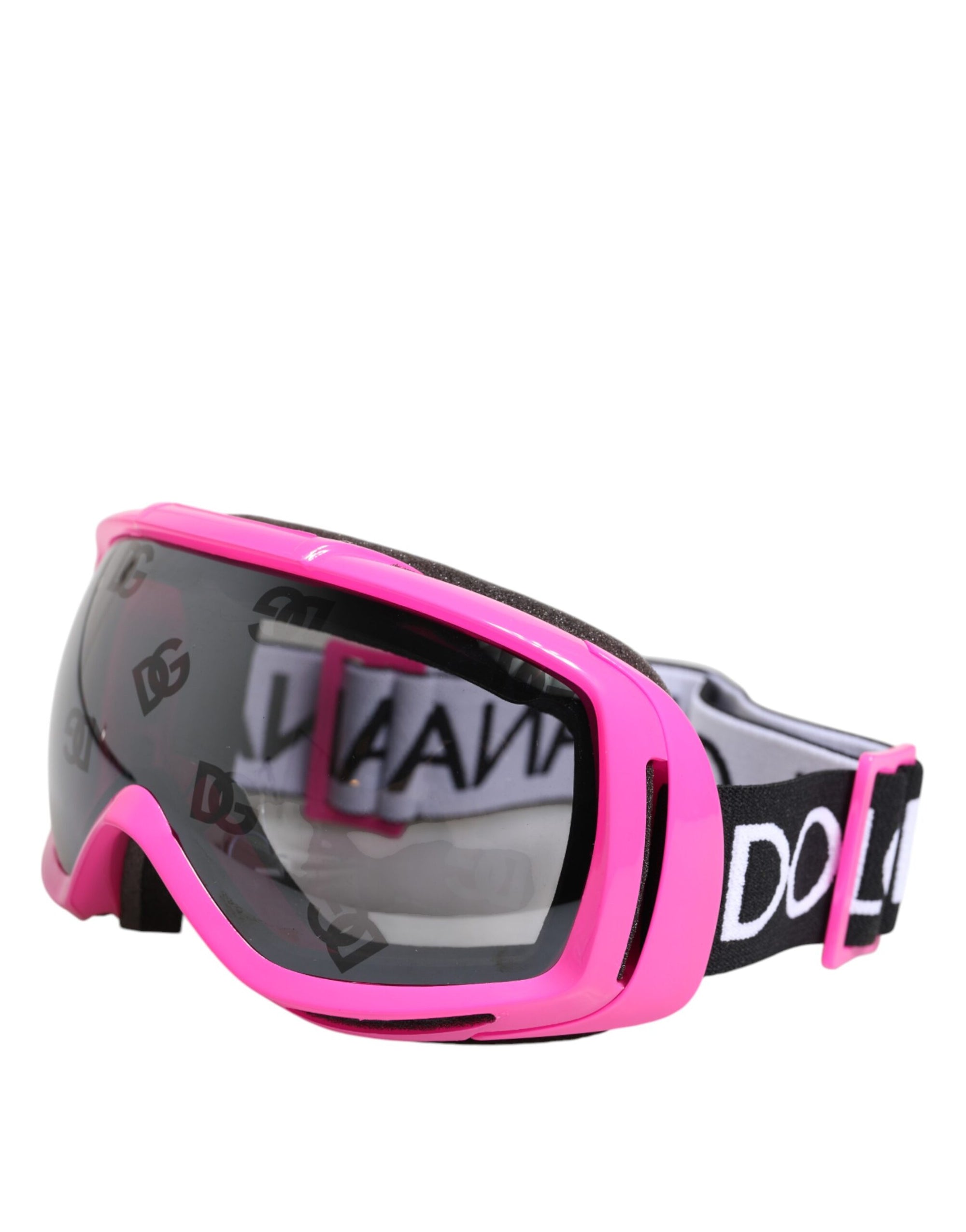 Dolce &amp; Gabbana Fuchsia Pink Logo Ski Goggles DG6182 Mask Sunglasses