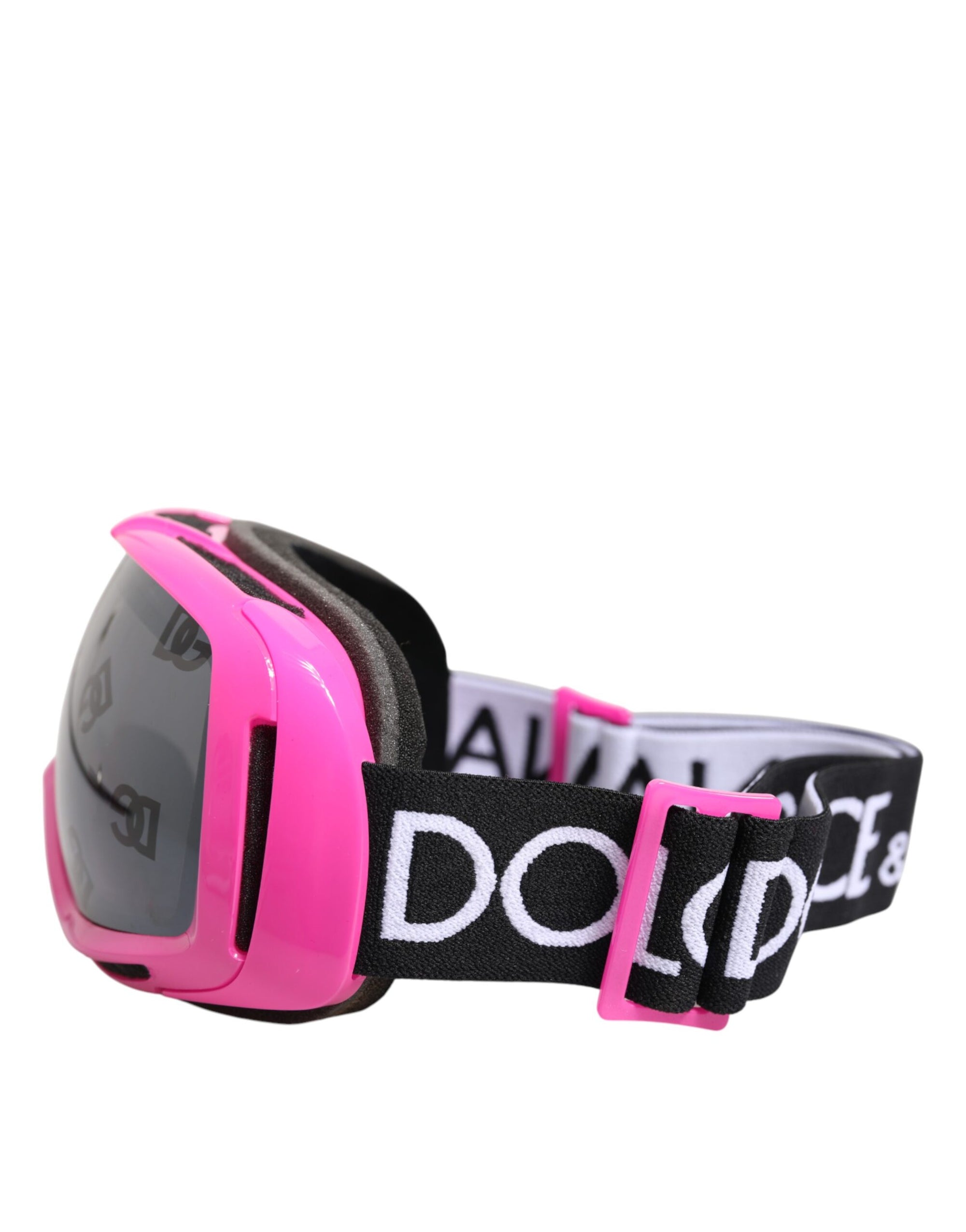 Dolce &amp; Gabbana Fuchsia Pink Logo Ski Goggles DG6182 Mask Sunglasses