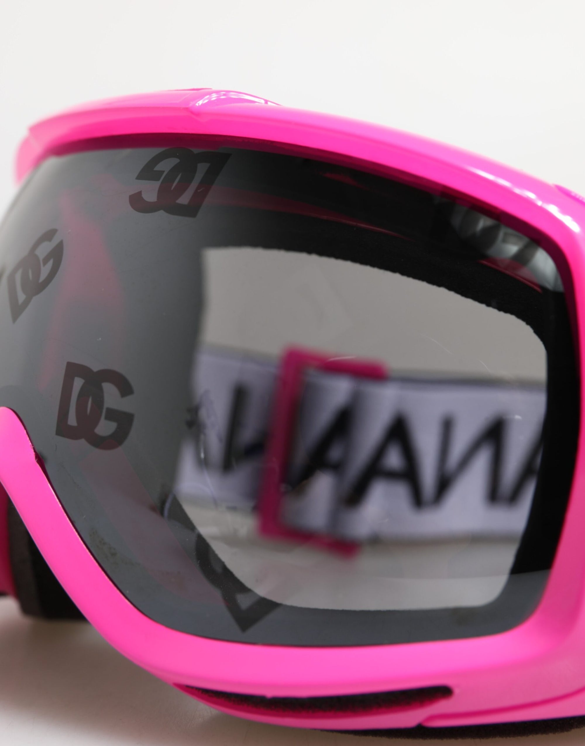 Dolce &amp; Gabbana Fuchsia Pink Logo Ski Goggles DG6182 Mask Sunglasses