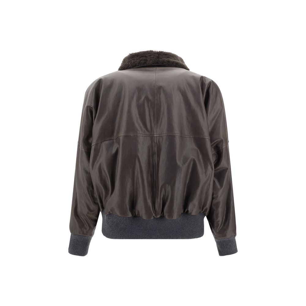 Brunello Cucinelli Leather Jacket