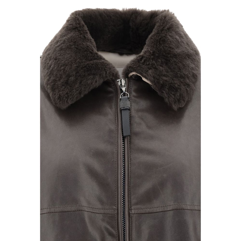 Brunello Cucinelli Leather Jacket