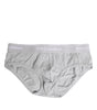 Sous-vêtement régulier en coton stretch gris Dolce & Gabbana