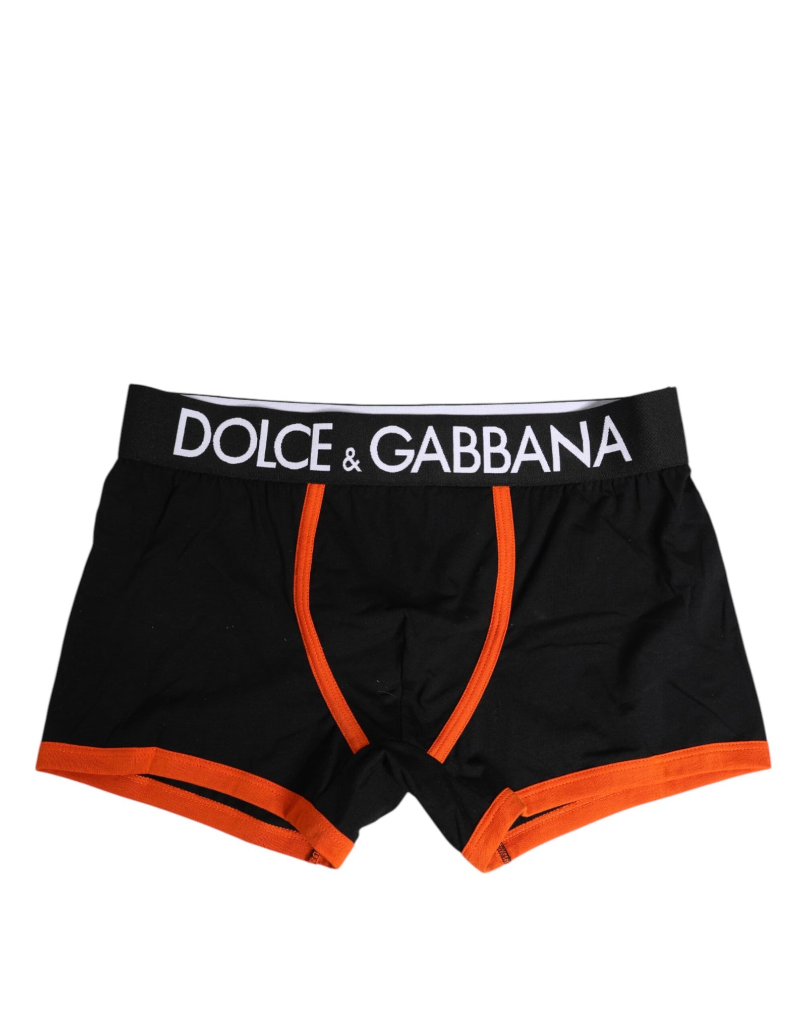 Boxer classique en coton stretch noir Dolce & Gabbana
