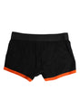 Boxer classique en coton stretch noir Dolce & Gabbana