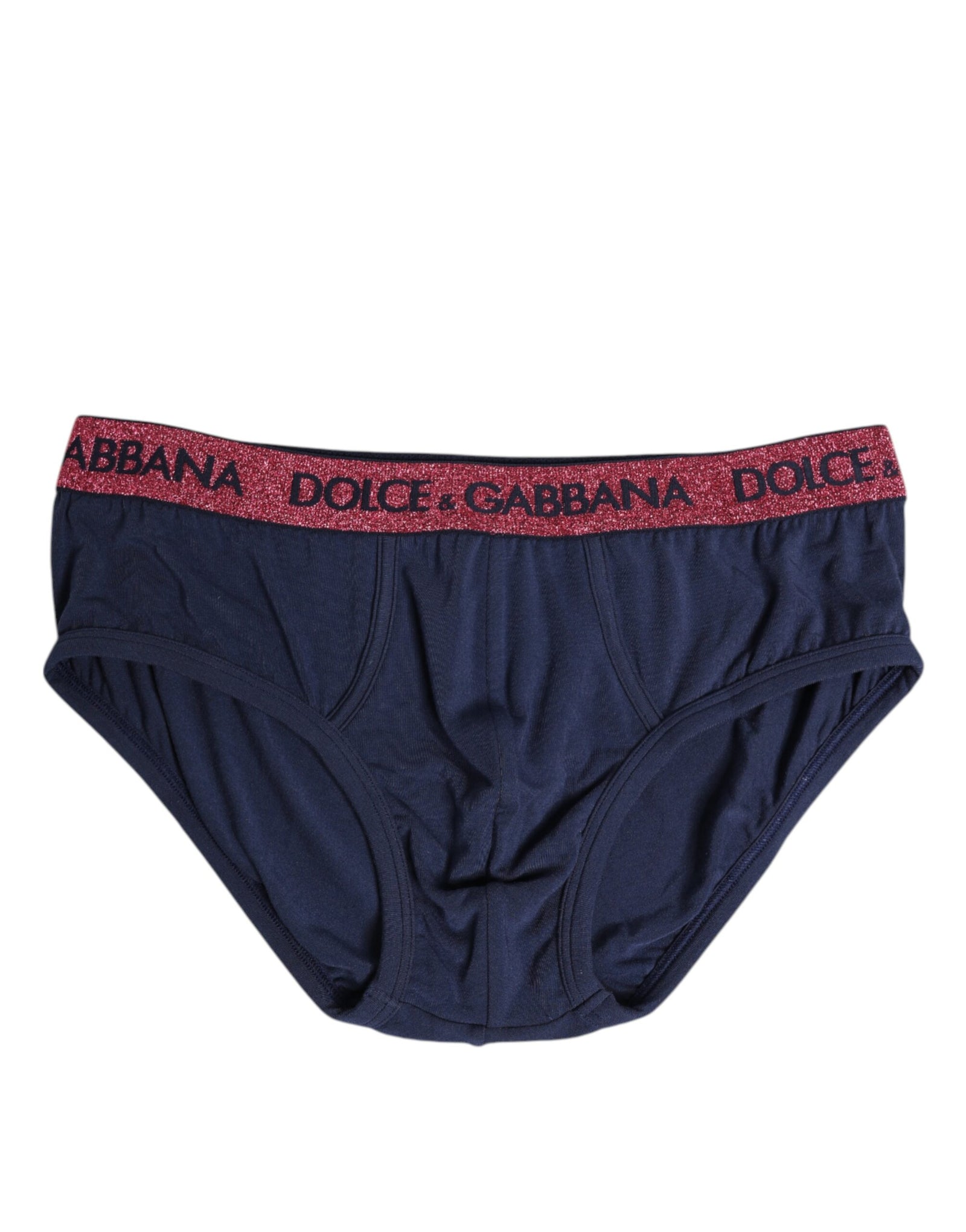 Sous-vêtement classique extensible Dolce & Gabbana à logo bleu et rouge