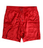 Dolce & Gabbana Red Nylon Drawstring Beachwear Shorts Swimwear
