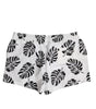 Dolce & Gabbana White Black Print Beachwear Shorts Swimwear