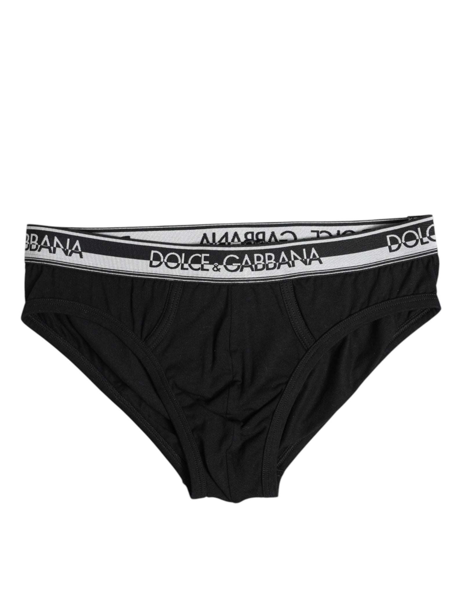 Sous-vêtement classique en coton stretch noir Dolce & Gabbana