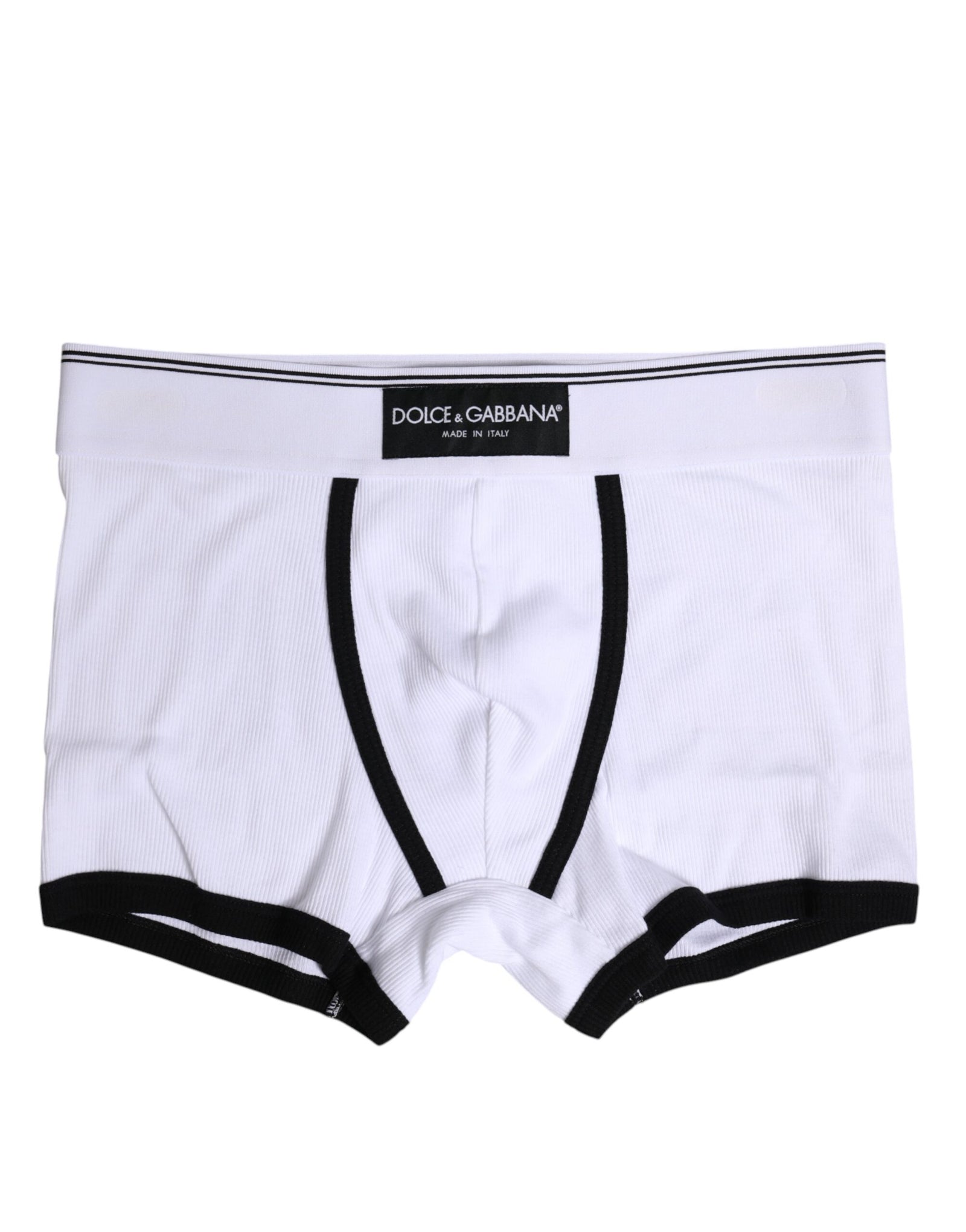 Boxer classique en coton blanc Dolce & Gabbana pour homme