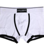 Boxer classique en coton blanc Dolce &amp; Gabbana pour homme