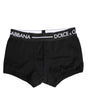 Boxer classique en coton stretch noir Dolce & Gabbana