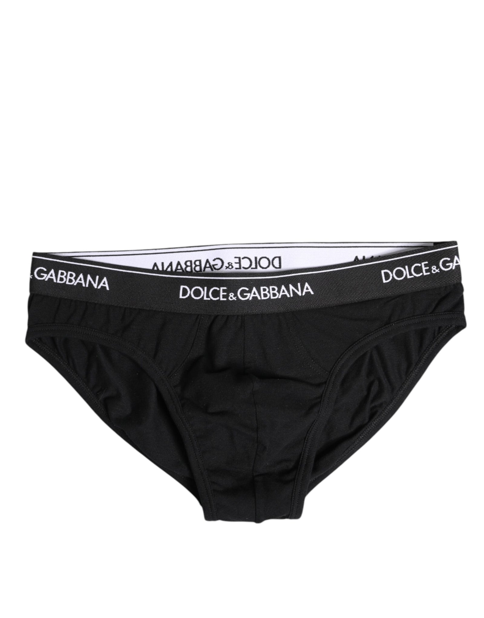 Sous-vêtement classique en coton stretch noir Dolce & Gabbana