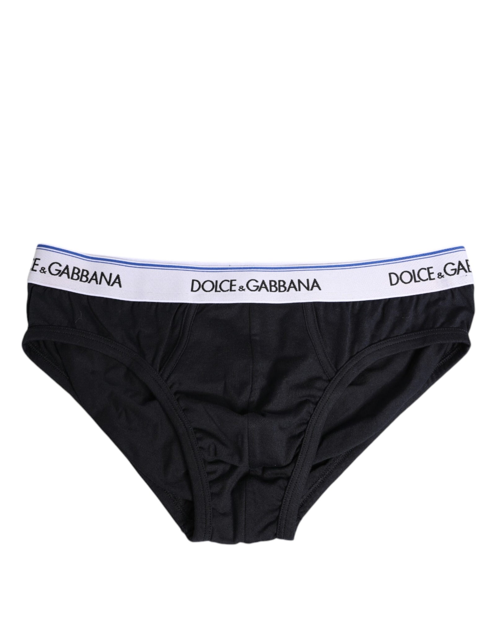 Sous-vêtement classique en coton stretch noir Dolce & Gabbana