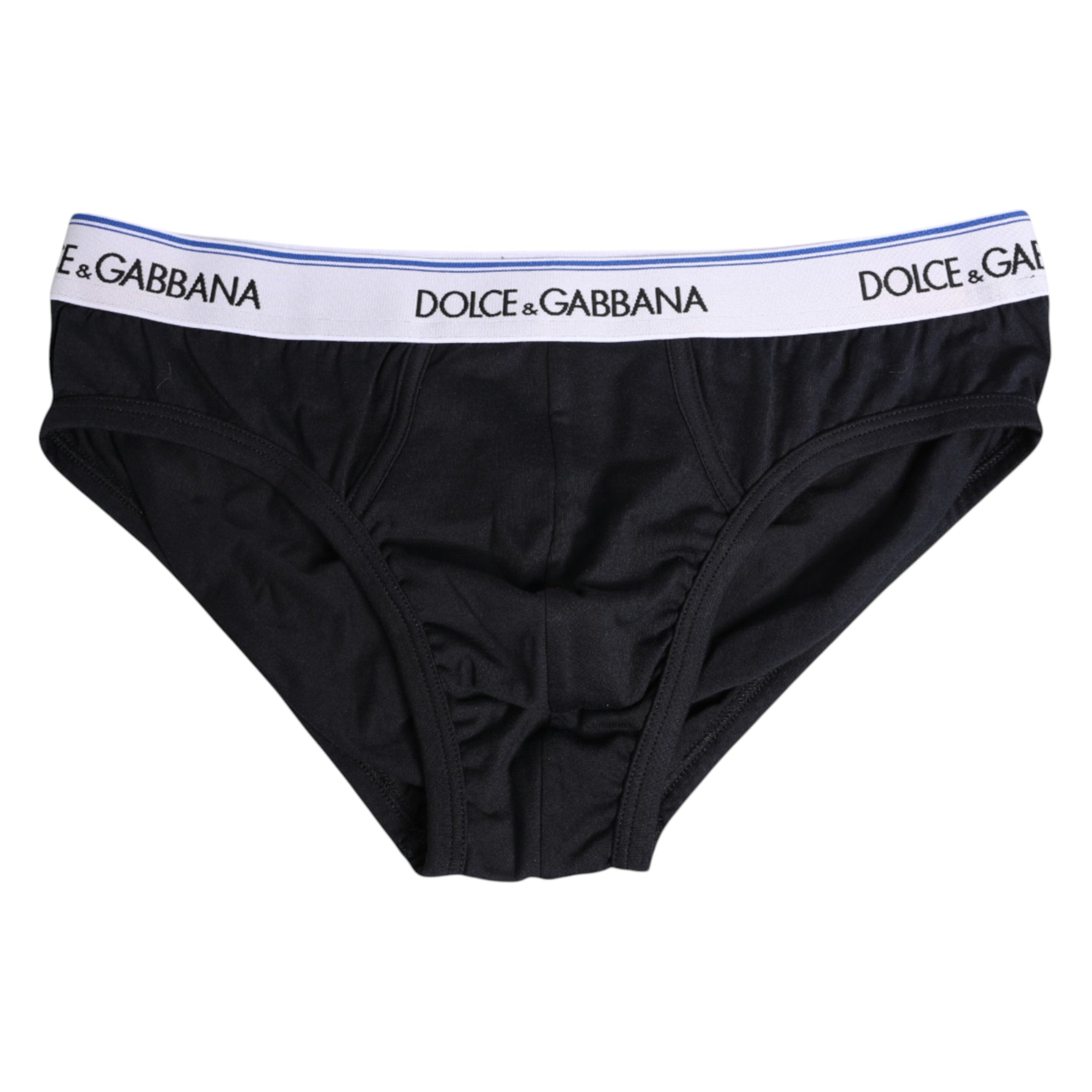 Sous-vêtement classique en coton stretch noir Dolce & Gabbana