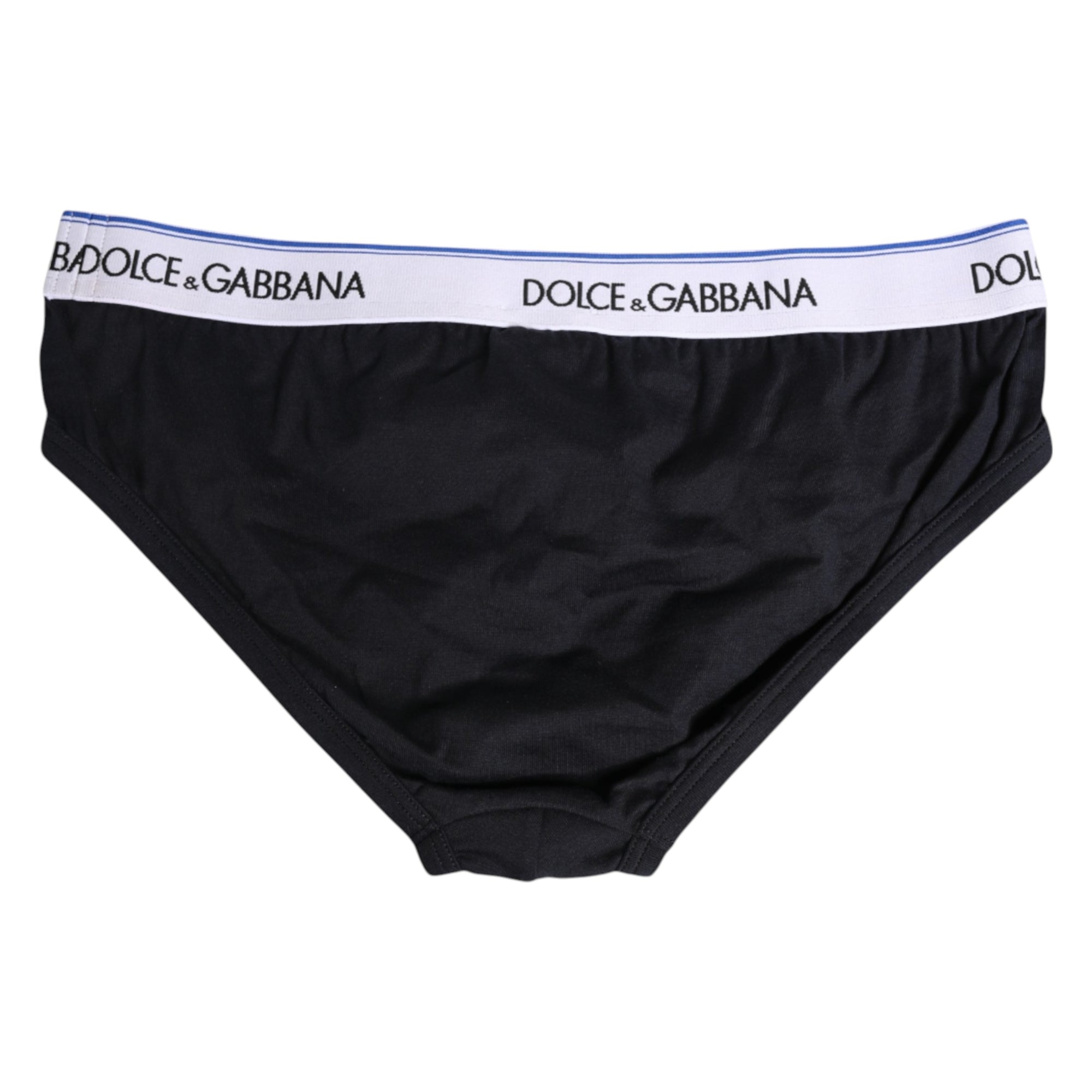 Sous-vêtement classique en coton stretch noir Dolce & Gabbana