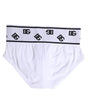 Sous-vêtement classique en coton stretch blanc Dolce &amp; Gabbana