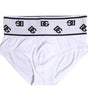 Sous-vêtement classique en coton stretch blanc Dolce &amp; Gabbana