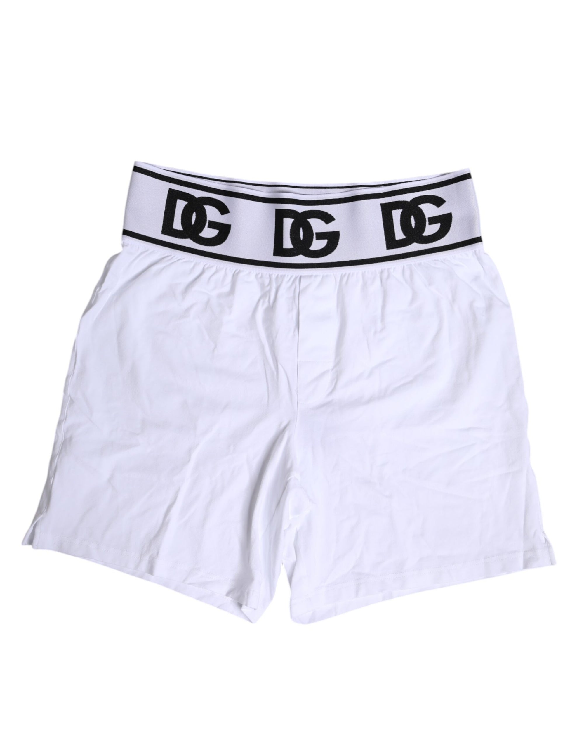 Boxer classique en coton stretch blanc Dolce &amp; Gabbana