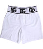 Boxer classique en coton stretch blanc Dolce &amp; Gabbana