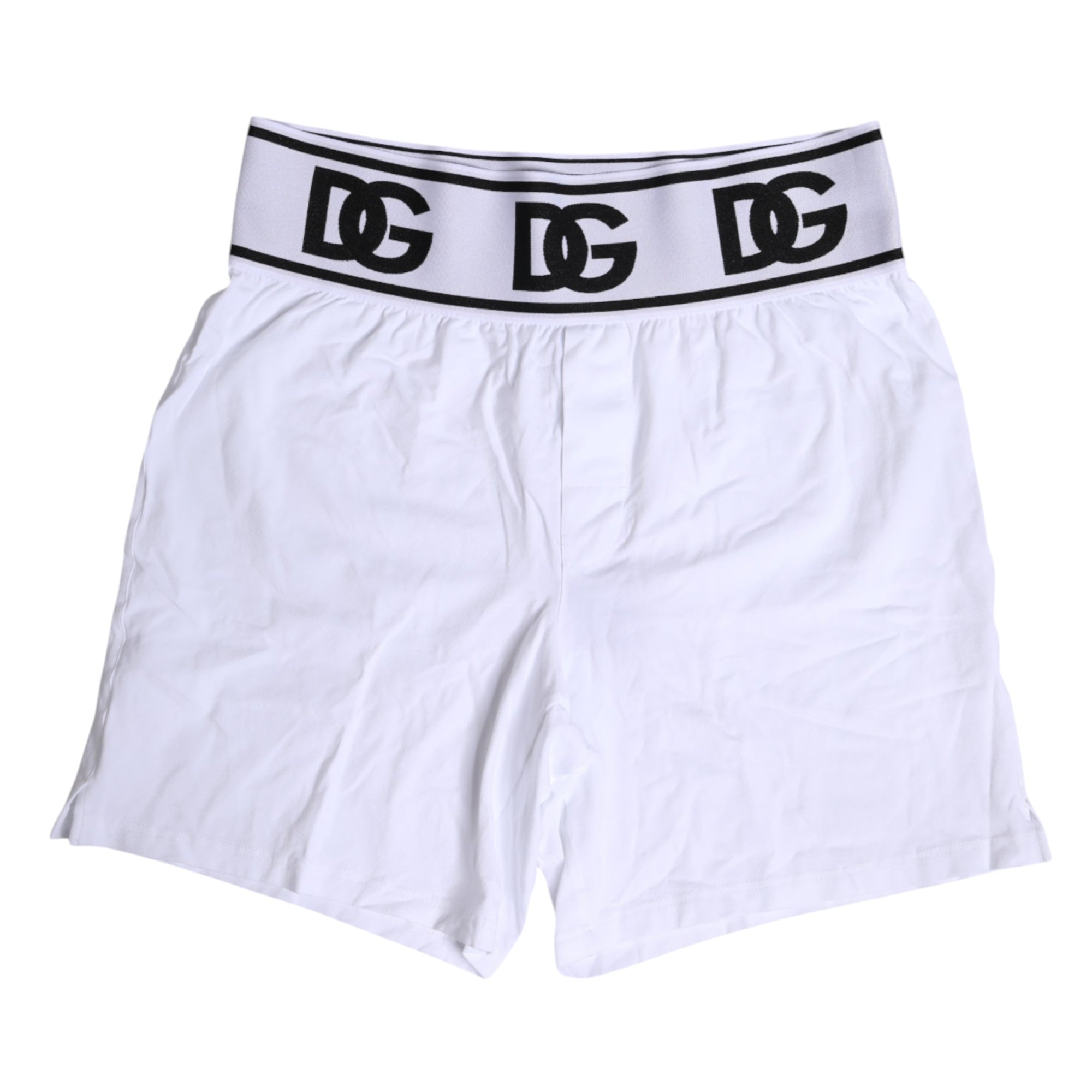 Boxer classique en coton stretch blanc Dolce &amp; Gabbana
