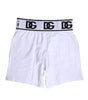 Boxer classique en coton stretch blanc Dolce &amp; Gabbana