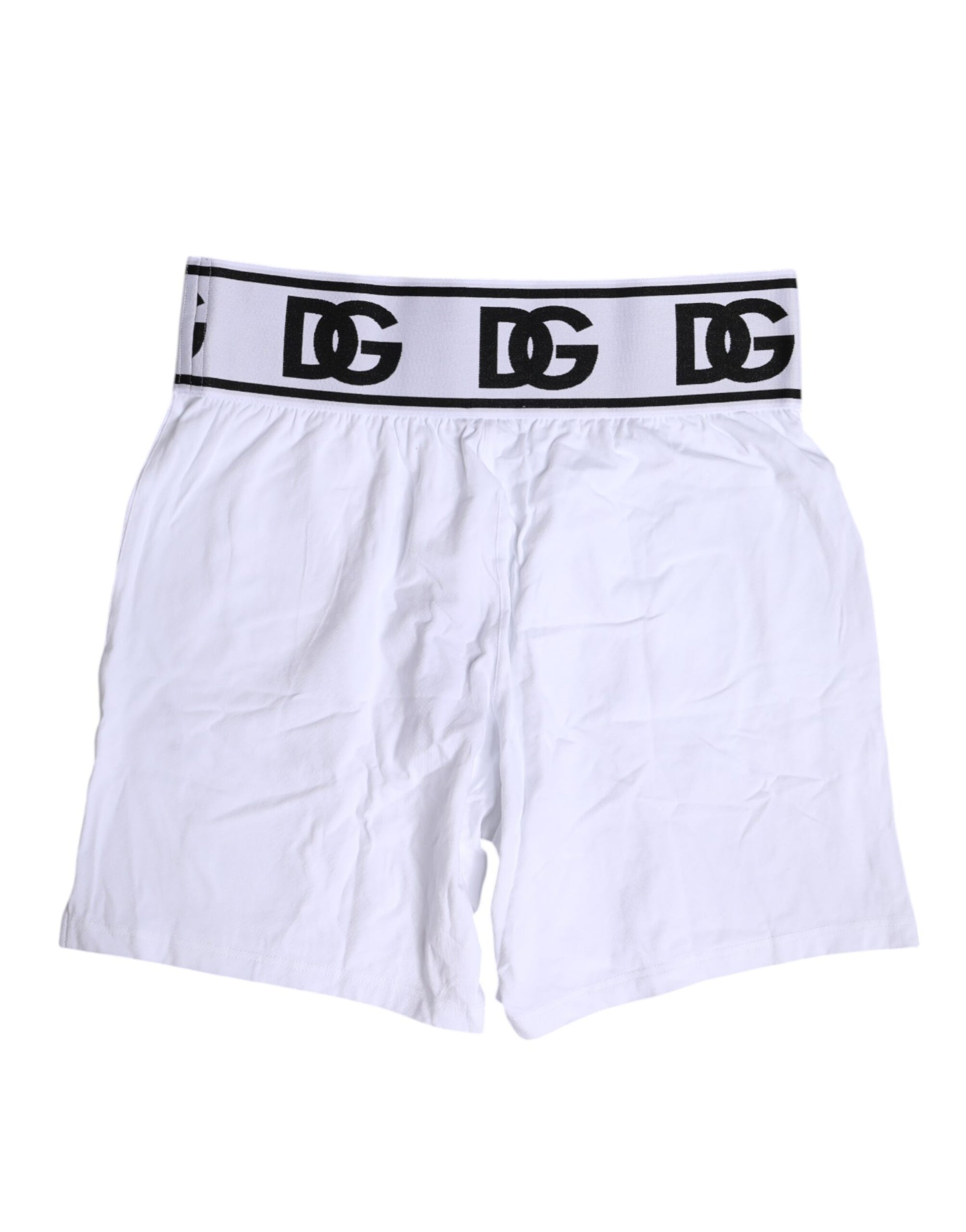 Boxer classique en coton stretch blanc Dolce &amp; Gabbana