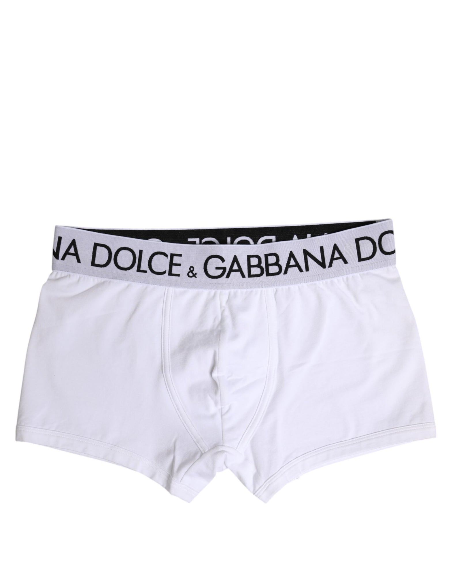 Boxer classique en coton stretch blanc Dolce & Gabbana