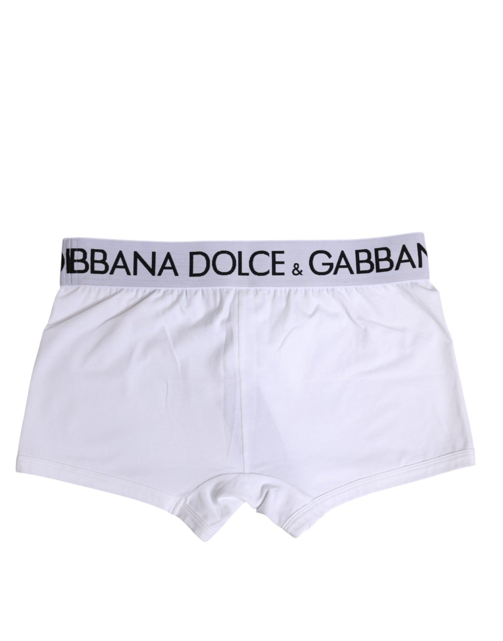 Boxer classique en coton stretch blanc Dolce &amp; Gabbana