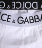 Boxer classique en coton stretch blanc Dolce &amp; Gabbana