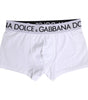 Boxer classique en coton stretch blanc Dolce &amp; Gabbana