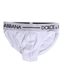 Sous-vêtement classique en coton stretch blanc Dolce & Gabbana
